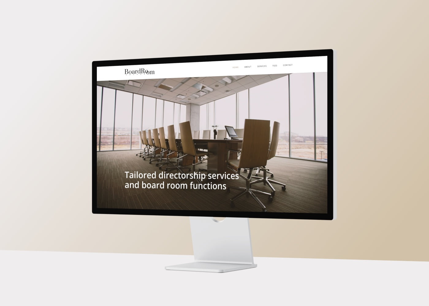 Logotype och hemsida åt styrelseproffsen Boardroom Sweden.