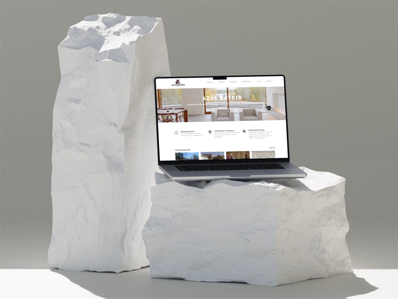 Hemsida åt Naturstenskompaniet med avancerad filterfunktion för att hitta bland alla stensorter.