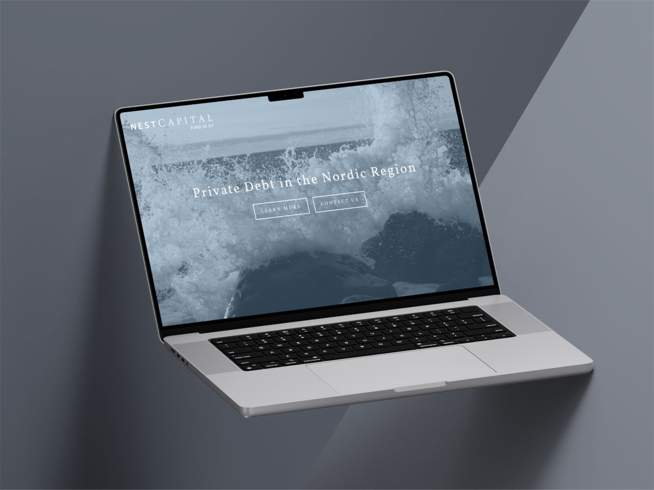 Hemsida åt fondförvaltaren Nest Capital.